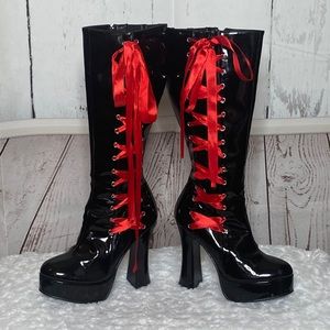 Red Bow Boots
